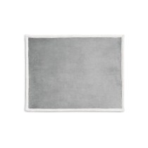 HEIDEN. Dwustronny polarowy koc (190 g/m²) z satynową wstążką i etykietą do personalizacji
