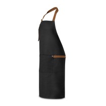 VESPER. Fartuch z płótna bawełnianego 100% (300 g/m²) z metalowymi detalami