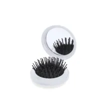 Hairbrush with Mirror Glance